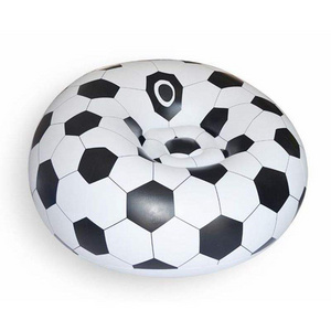 Newest Sofa Football Sofa Design PVC Giant Inflatable football Ball Shape Sofa for Teens Perfect for Indoor and Outdoor