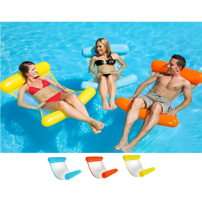 Multi Function Portable Water Pool Hammock Inflatable Pool Lounger Float Inflatable Beach Chair