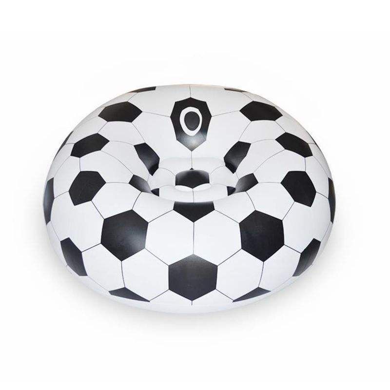 Newest Sofa Football Sofa Design PVC Giant Inflatable football Ball Shape Sofa for Teens Perfect for Indoor and Outdoor