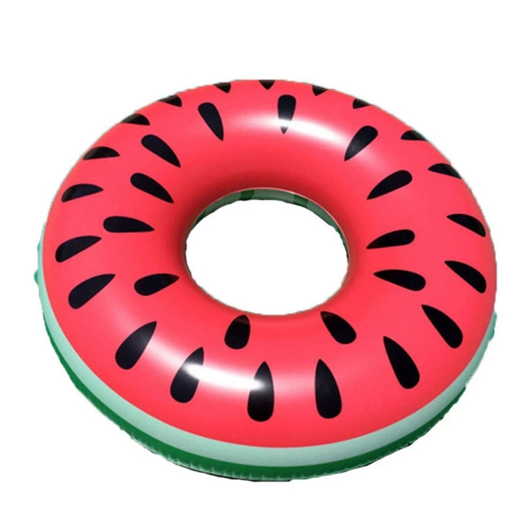 Premium Quality Circles with Summer Fruits Painting Water Play Inflatable Water Floating Chair Inflatable Circle Water Float