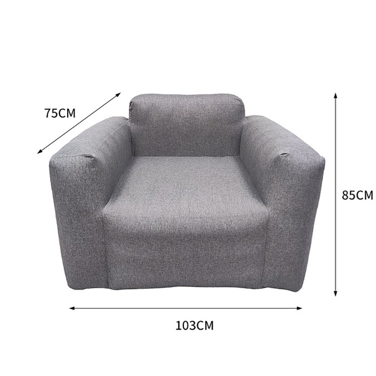 2022 NEW Modern Inflatable Living Room Sofas Armchair high quality Polyester cloth living room chair sofa