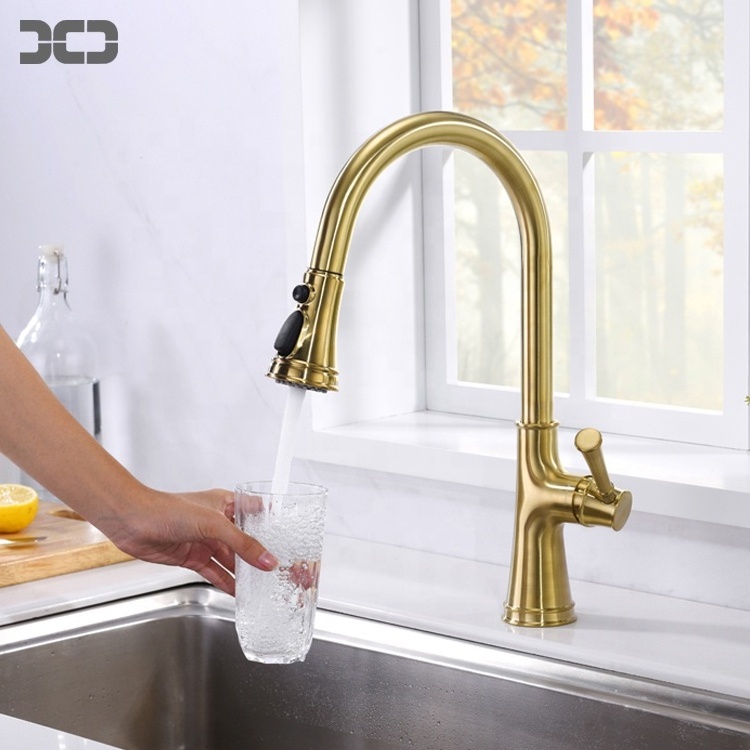 Faucet Factory Grifos De Cocina Single Handle Kitchen Sink Faucet with Pull Down Sprayer