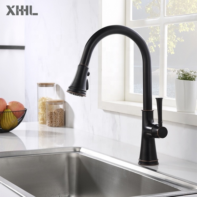 Faucet Factory Grifos De Cocina Single Handle Kitchen Sink Faucet with Pull Down Sprayer