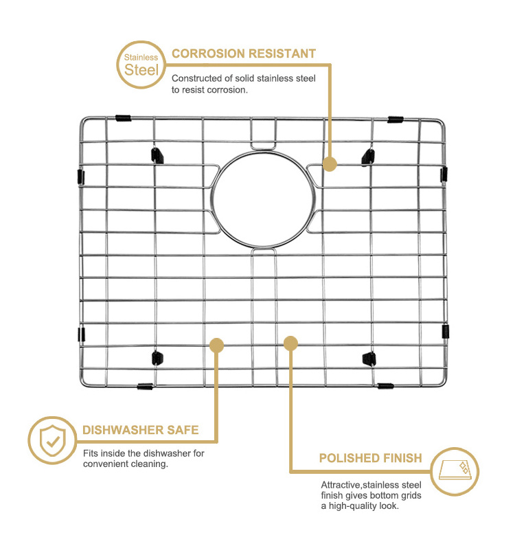 XHHL custom made stainless steel kitchen sink bottom grid Stainless Steel Kitchen Sink Bottom Grid