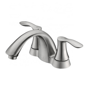 cUPC Three Holes Brass Bathroom Tap Two Handle Lavatory Faucet