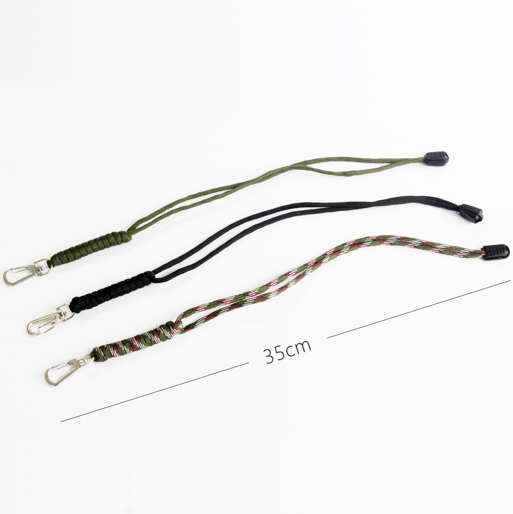 QingGear Handmade code Braided Tactical Knife Gear Lanyard with Clasp Keychain Flashlight Lanyards Anti Lost Rope