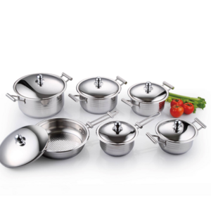 2023 Hot Sale Classic Cookware Handle Stainless Steel Cover Cookware Sets Stainless Steel Kitchenware With Lid