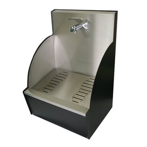 popular and resistible stainless steel muslim wudu foot washing trough