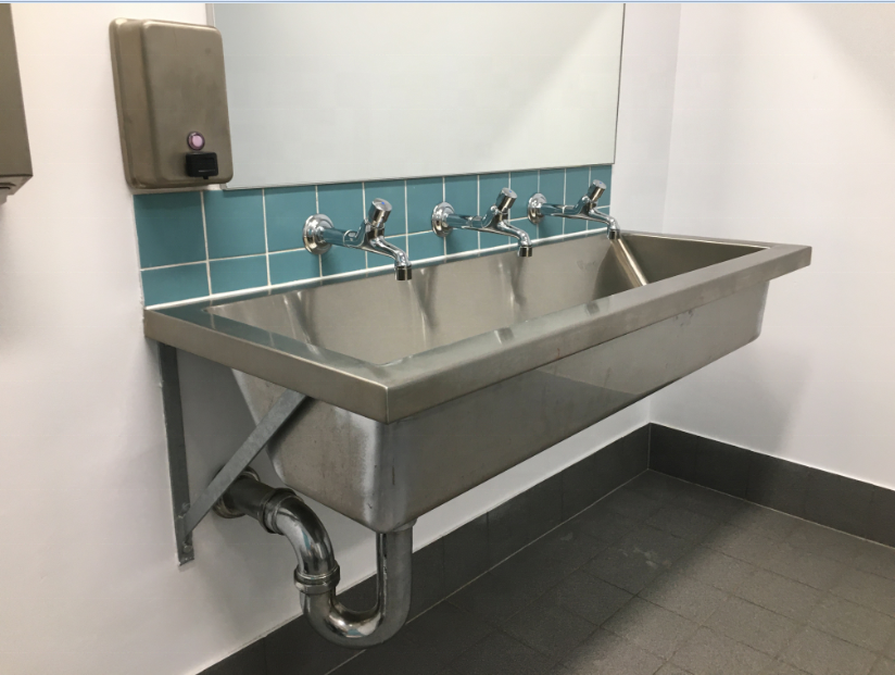 304 stainless steel water trough hand wash long trough