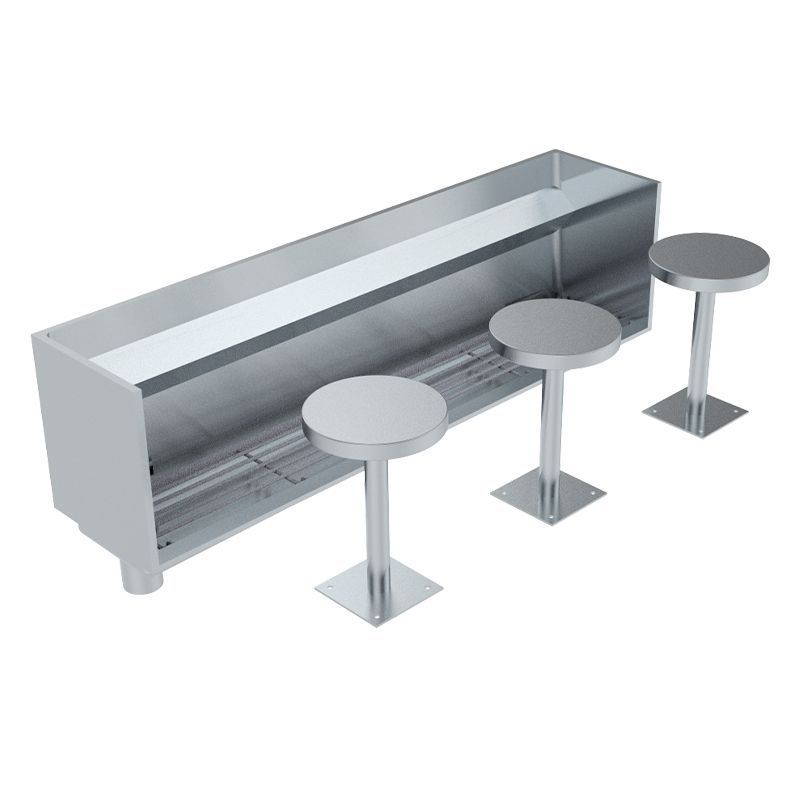 Wudu Stainless Steel muslim Foot Washing  Trough