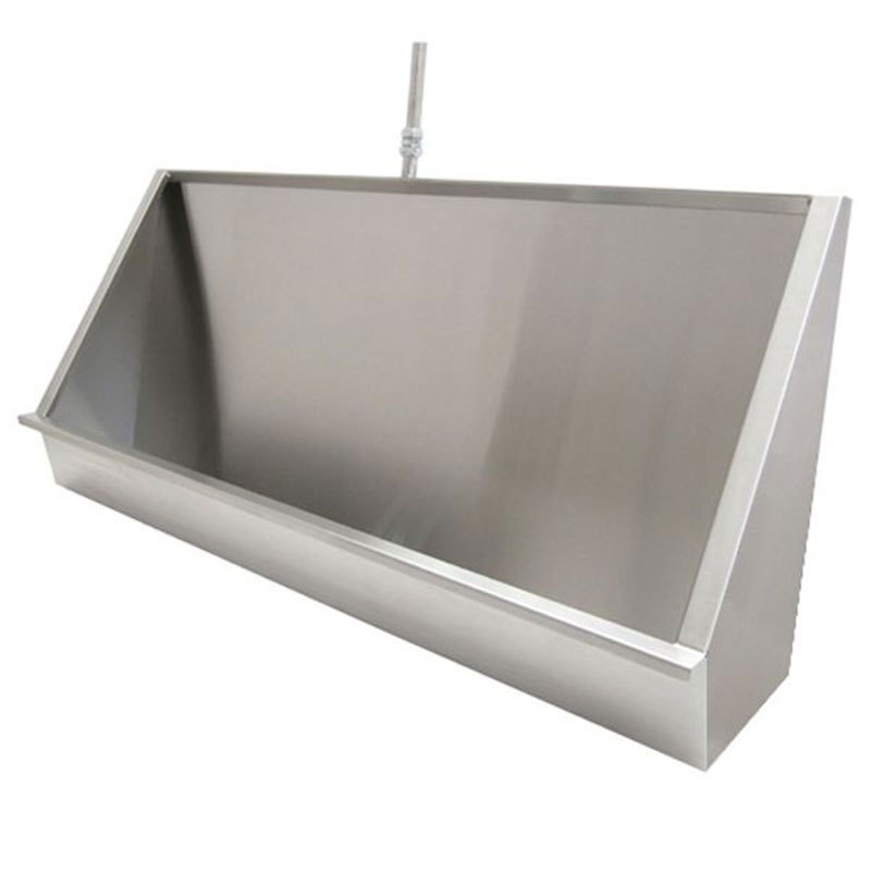 customized wall hung long trough stainless steel male urinal