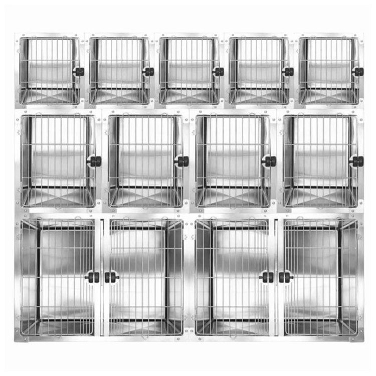 customized dog crate 304 stainless steel dog cage for large dog