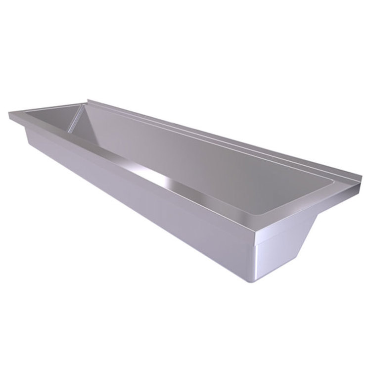 Hot sale 304 stainless steel ablution trough hand wash sink kitchen commercial trough sink