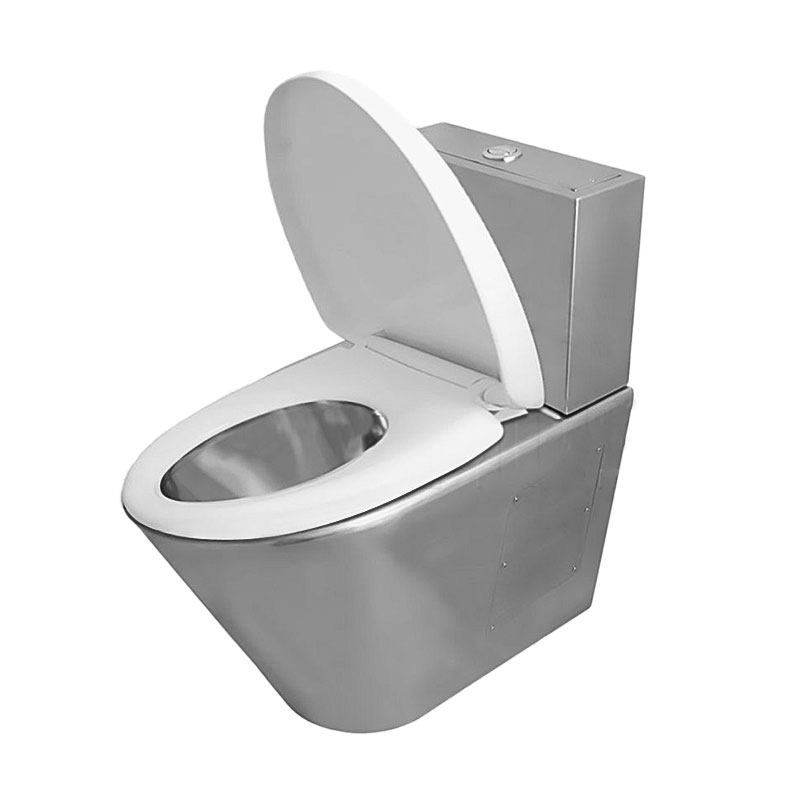 Hot selling wall hung stainless steel toilet floor mounted stainless steel  prison toilet