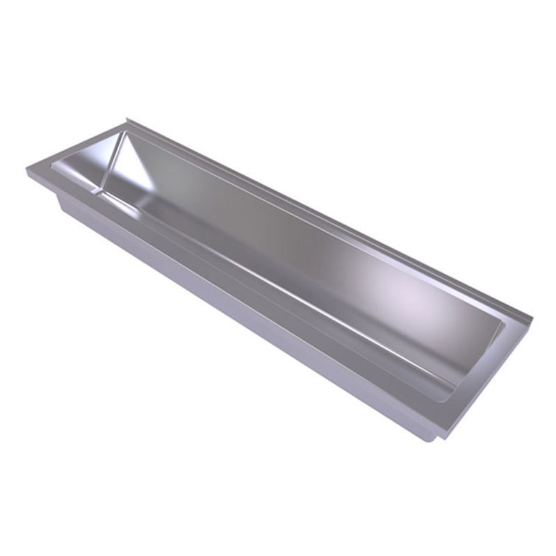 stainless steel long hand wash sink for school wall hung trough sink