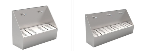 Professional Design High Quality Stainless Steel Foot Wash Trough  muslim Wudu Sink