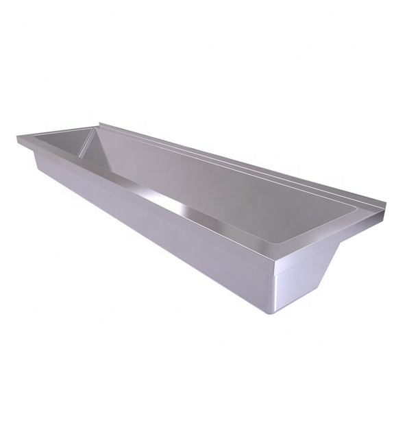 304 stainless steel water trough hand wash long trough