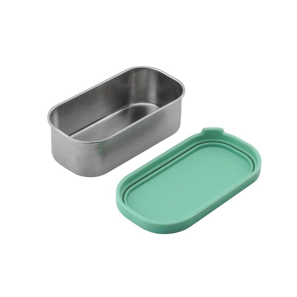 Stainless Steel Sauce Cups Individual Round Condiments Ramekins Silicone Lid Portion Dipping Sauce Box For Kitchen Set