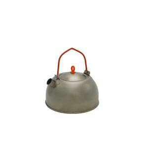 Outdoor Titanium Kettle Picnic Camping Portable Travel Small Stainless Steel Kettle For Camping Hiking