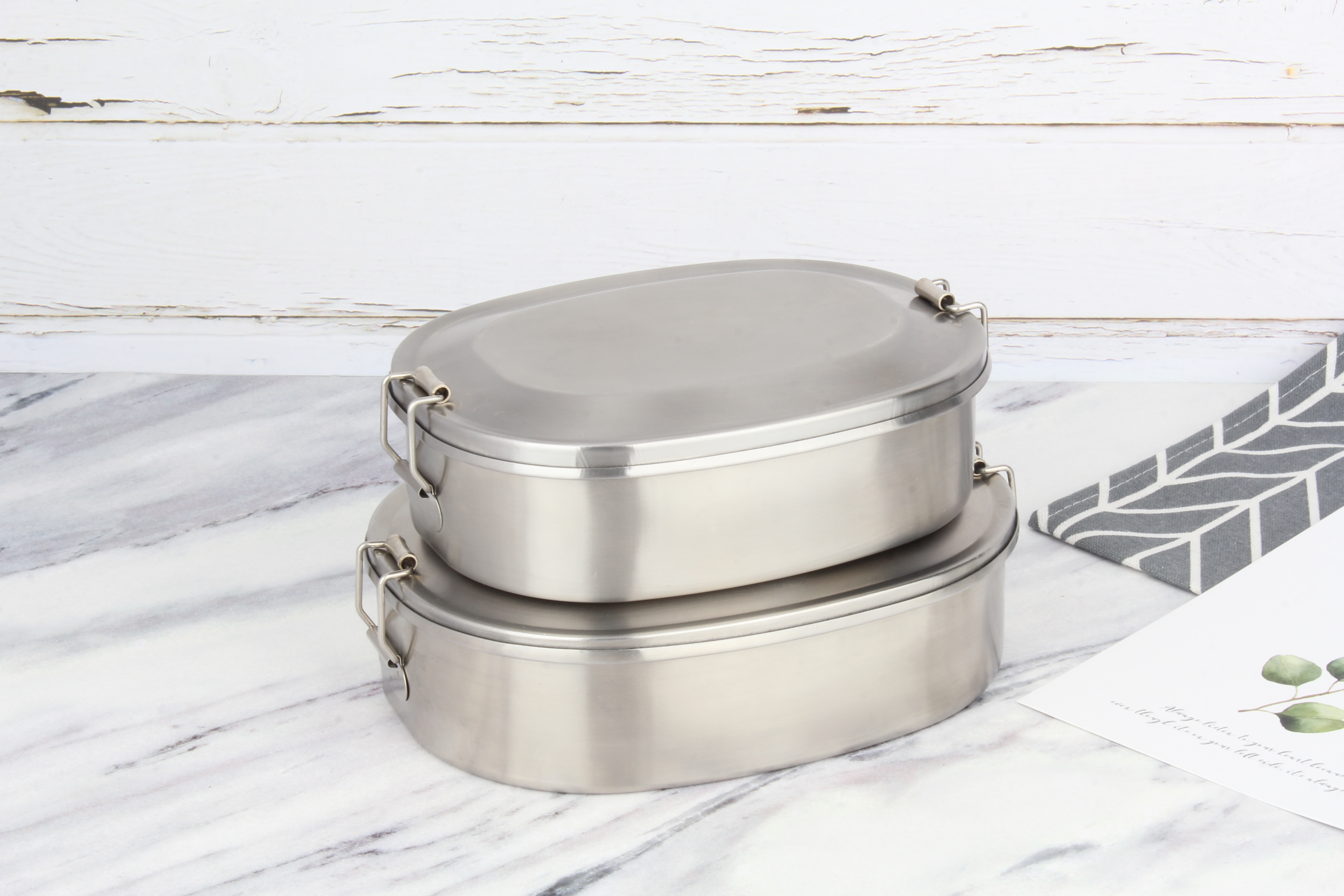 Steamable Health Safe Stainless Steel Lunch Boxes Metal Lunch Box Potato Spaghetti Snack Bento Lunch Box For Children And Adults