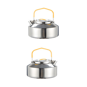 Hot Sale Stainless Steel Outdoor Kettle For Coffee And Tea Portable Wild Camping Boiling Water Popular Stove