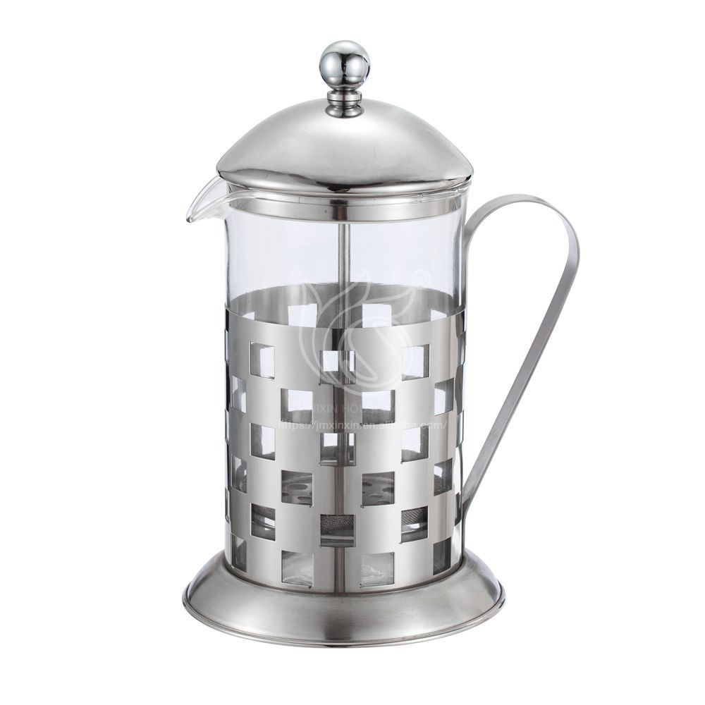 Wholesale Coffee And Tea Sets High Capacity Borosilicate Glass 304 Stainless Steel French Press Coffee Maker For Homemade Coffee