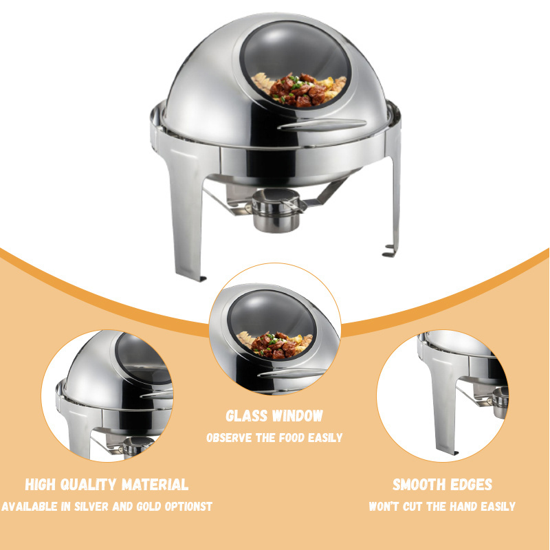 New Design Electric Buffet Food Warmer Stainless Steel Chafing Dishes For Hotel Kitchen Restaurant