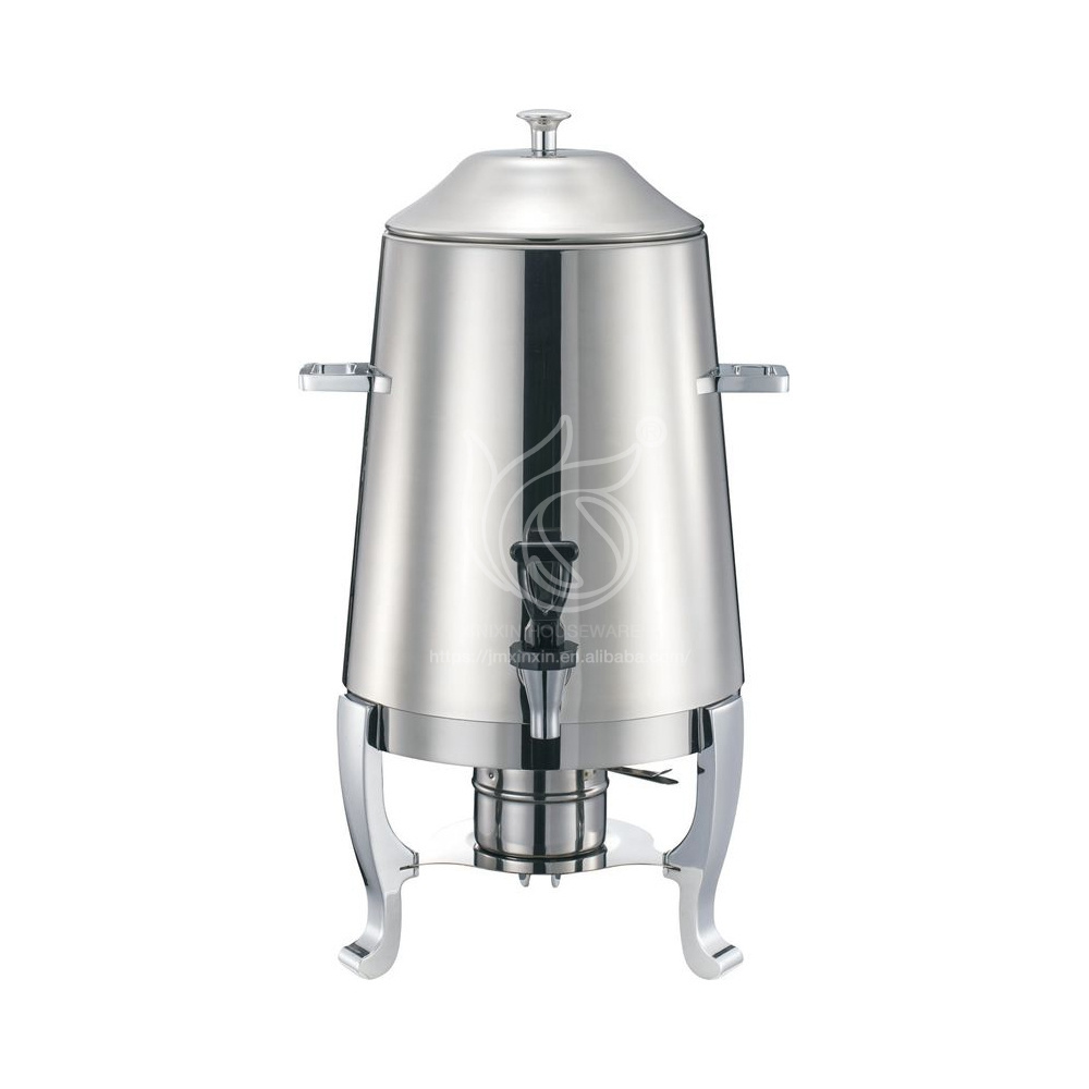 New Design Stainless Steel Buffet Machine Coffee Urn Hot Drink Dispenser with Fuel Holder For Hotel Kitchen Restaurant