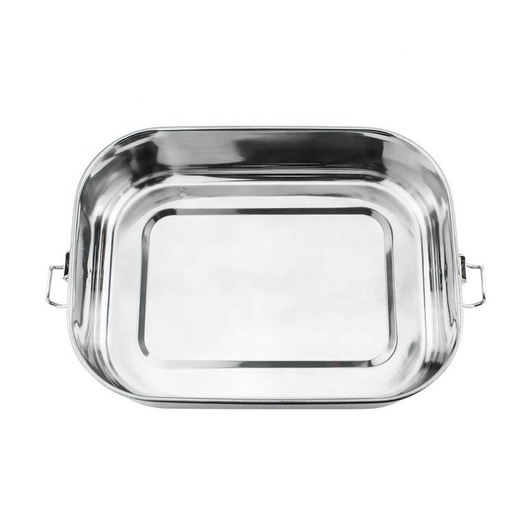 Snack box Food Container Bento Lunch Box 49 OZ Stainless Steel Lunch Box with Locking Clips