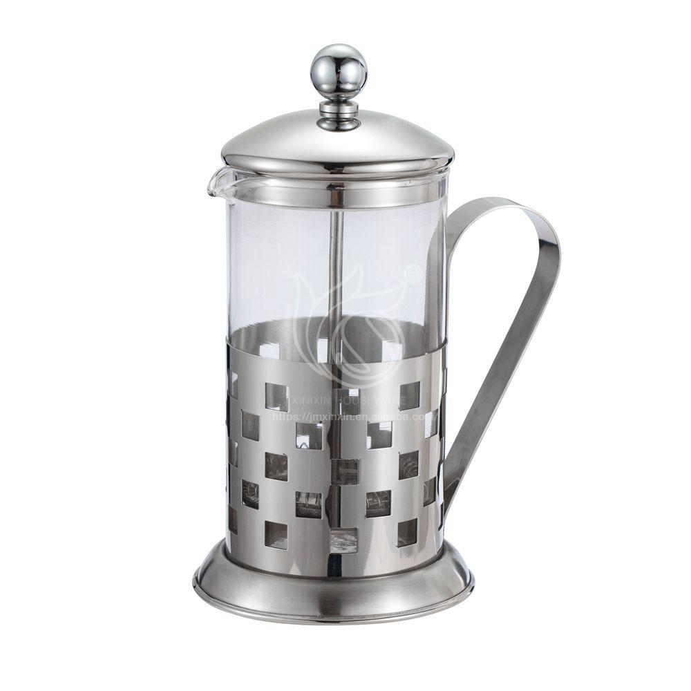 Wholesale Coffee And Tea Sets High Capacity Borosilicate Glass 304 Stainless Steel French Press Coffee Maker For Homemade Coffee