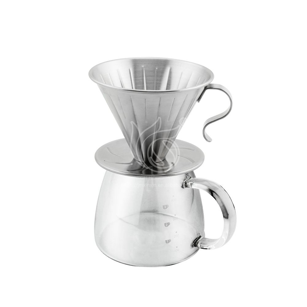 Pour Over Coffee Maker Set Dripper Pot Coffee Maker Filter And Glass Carafe Pot Pour Over Coffee Set For Homemade