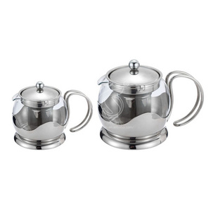 Glass Teapot With Removable Infuser Tea Kettle Blooming Loose Leaf Tea Maker Set Glass Teapot For Home Garden Tableware