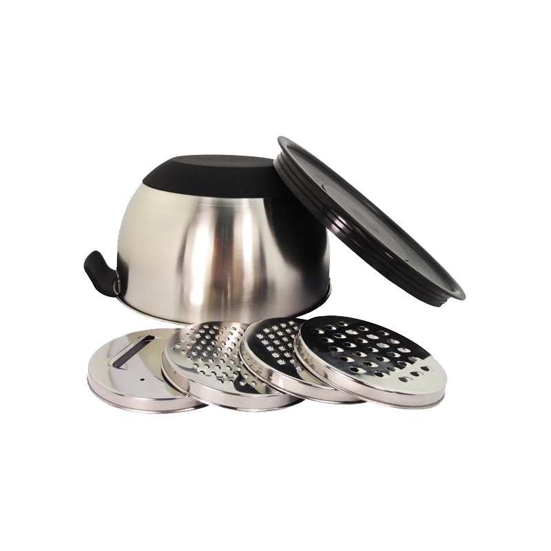 New Stainless Steel Mixing Bowl Non-Slip Rubber Base Grater Slicer Kitchen Bowl For Home Kitchen Food