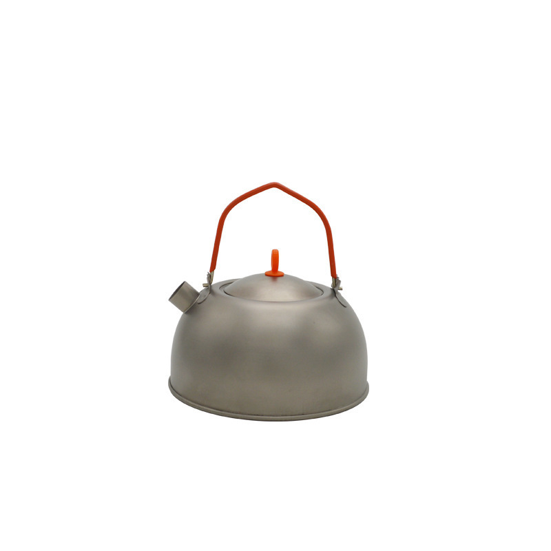 Camp Stainless Steel Portable Teapot Lightweight Camping Gear Hot Water Kettle For Outdoor Hiking