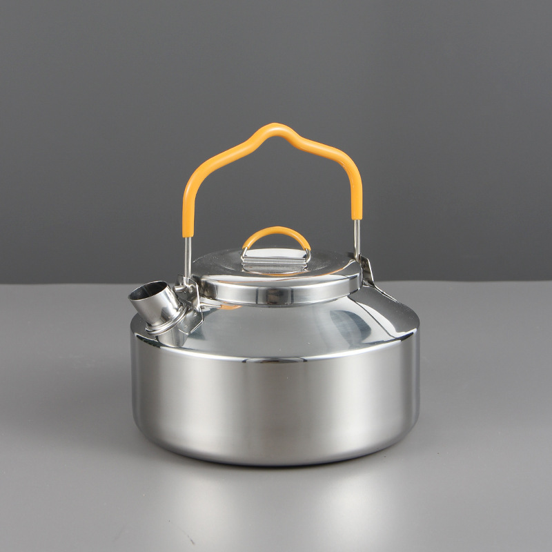 Hot Sale Stainless Steel Outdoor Kettle For Coffee And Tea Portable Wild Camping Boiling Water Popular Stove