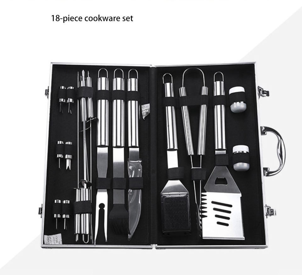 Hot Sale Accessories Bbq Tools Outdoor Barbecue Portable Camping Kitchen Utensil Set