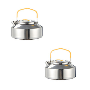 Hot Sale Stainless Steel Outdoor Kettle Coffee Pot Teapot Portable New Design Camping Boiling Water Popular Stove