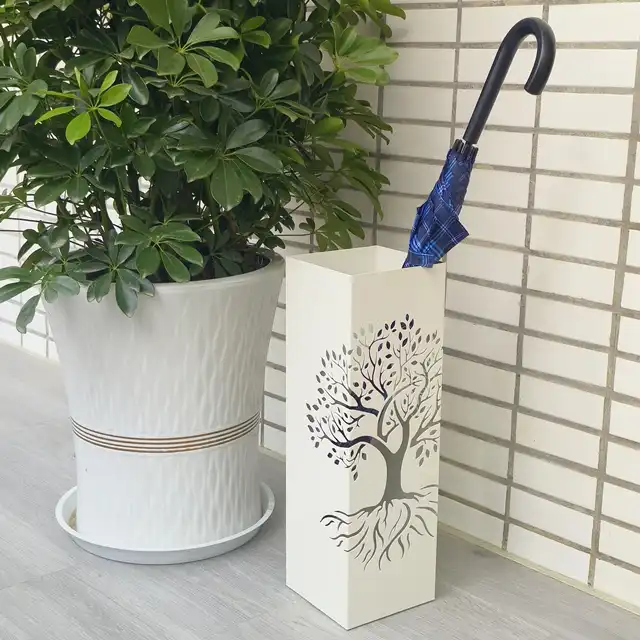 Modern Design Metal Umbrella Stand Rack Standing Umbrella Holder Bucket For Canes Walking Sticks