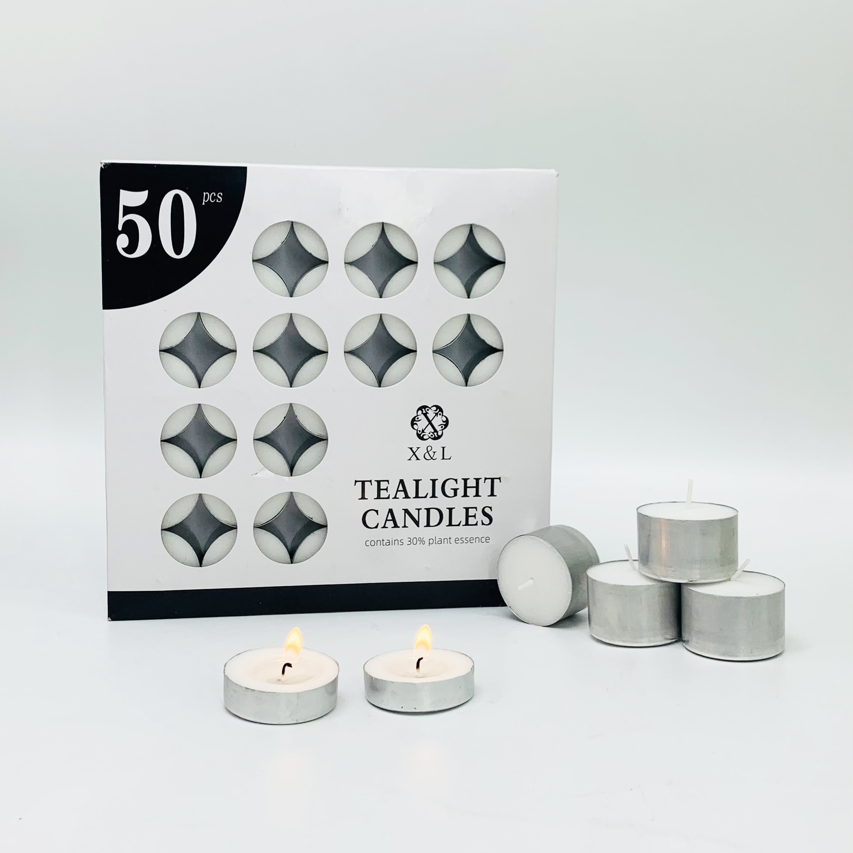 High Quality Unscented Tealight Candles Small White Votive Paraffin Wax Tealight Candle Set