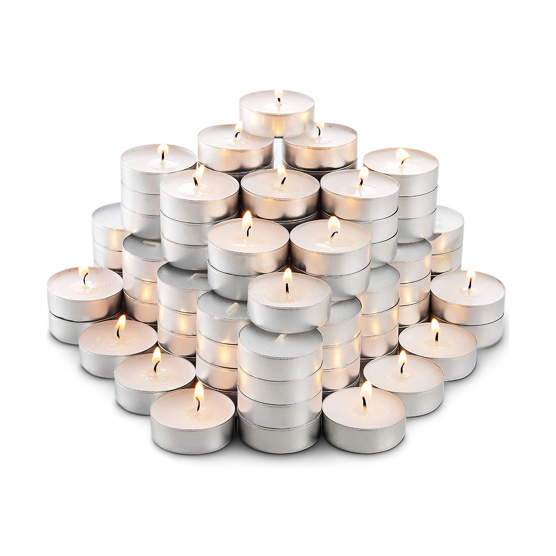 Factory Wholesale 8 hour burning Time White Unscented 50 Bulk Tealight Candles For Romantic Moments Birthday Party