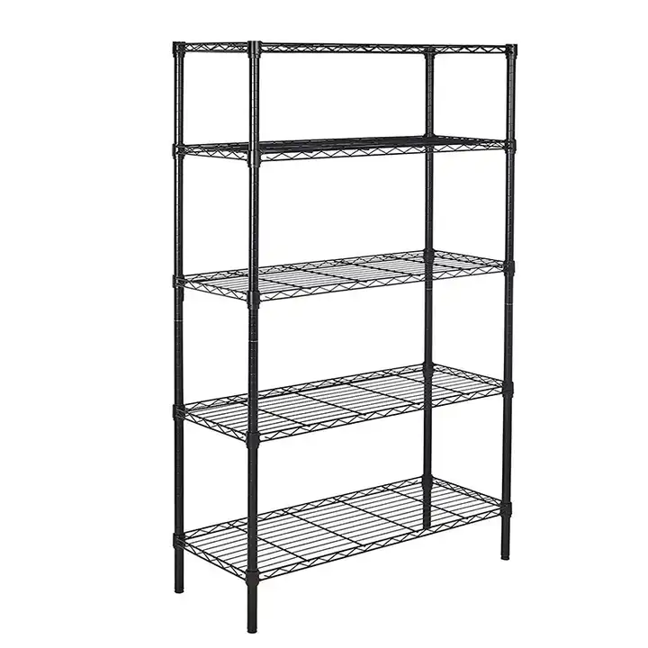 Modern Metal Storage Shelf Kitchen Pantry Utility Shelf Adjustable Wire Storage Shelf