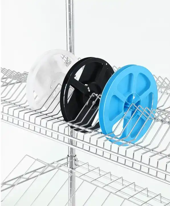 High Quality Reel Shelf 5 Tiers Metal Wire Storage Shelving Rack Trolley Cart