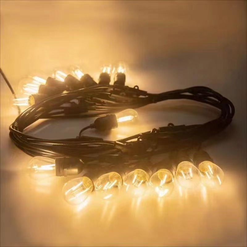 E26/E27 Socket outdoor decoration strings lighting led S14 replacement bulbs for garden Courtyard wedding decoration application