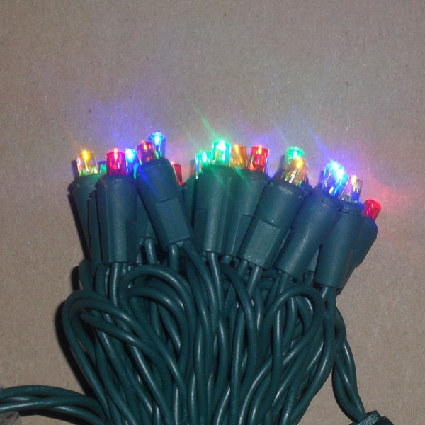 Holiday Christmas Tree Lights 5mm Wide Angle LED String Light 34 feet Length for Indoor Outdoor Electric Plug decorative