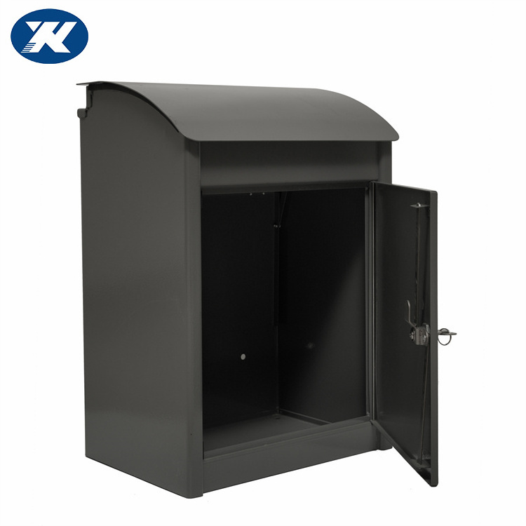 black outdoor  smart parcel delivery box Outdoor parcel mail box parcel drop box