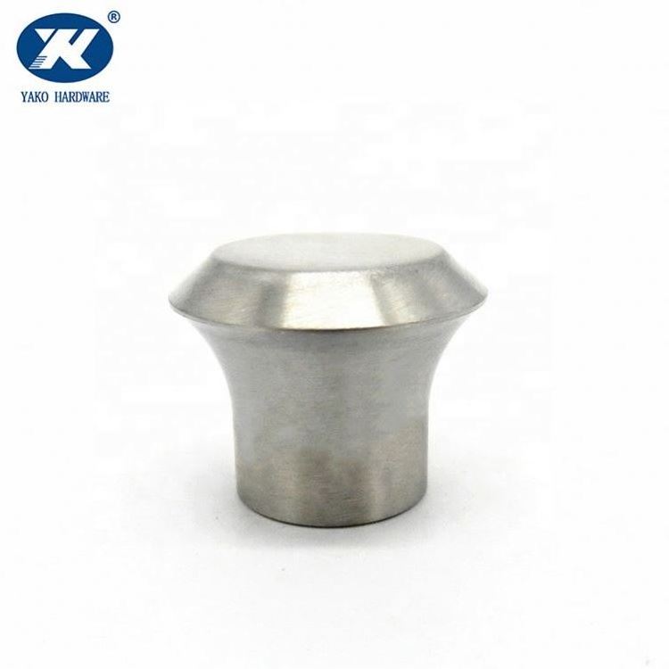 Stainless Steel Beveled Edge Round Mushroom Cabinet Drawer Knob