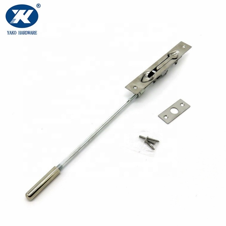 Stainless Steel Door Bolt Customized Sliding Door Latch Lock Flush Long Bolt Concealed Hidden Barrel Bolt