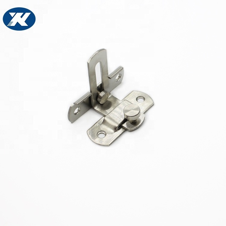 Door Hasp Latch 90 Degree Stainless Steel Safety Home Anti Theft Guard Bolts Action Hardware Sliding Lock Right Angle