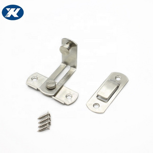 Door Hasp Latch 90 Degree Stainless Steel Safety Home Anti Theft Guard Bolts Action Hardware Sliding Lock Right Angle