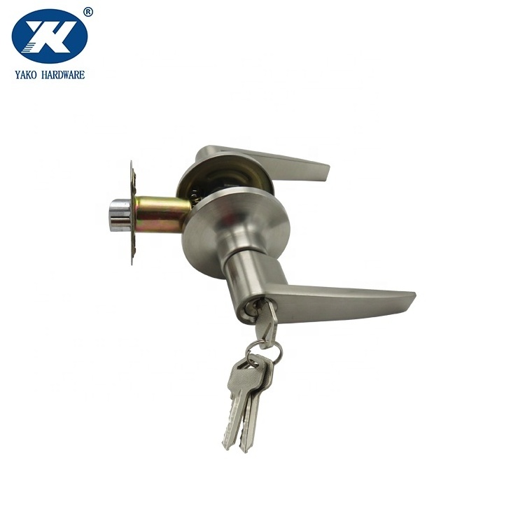 Hotel Apartment MK System Entrance Tubular Lever Set with Keys Latch Door Lock